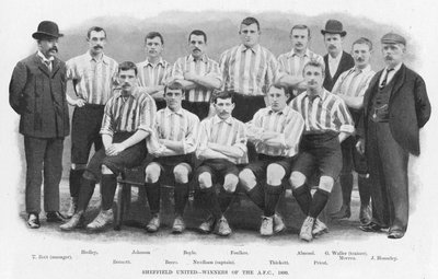 Sheffield United - Gewinner des Association Football Cup, 1899 von English Photographer